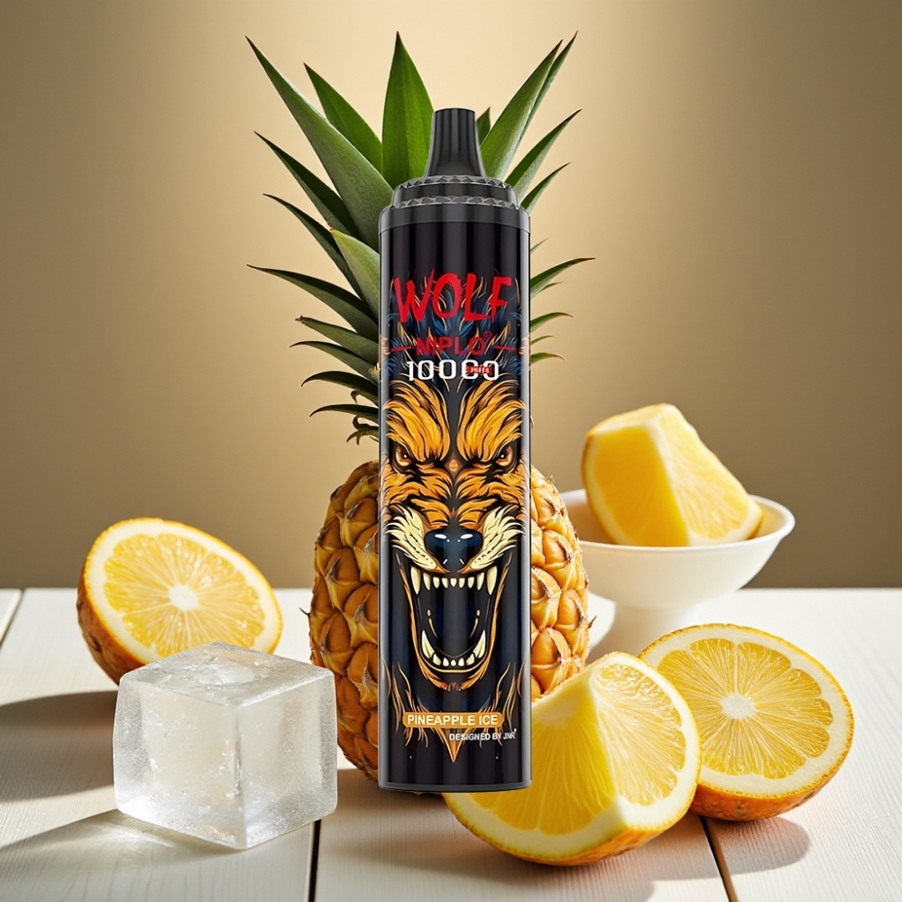 JNR Wolf Niplo 10000 Puffs vape distributor Greece Αναψυκτικό Ανανά