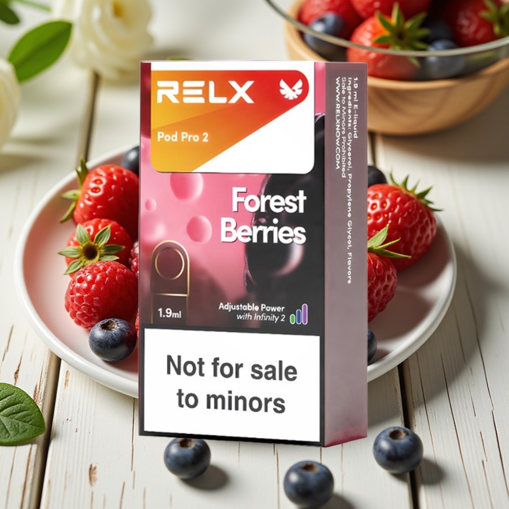 RELX Pod Pro 2 Δασικά Μούρα 0% Νικοτίνη 1.9ml 600 Puffs vape distributor Greece