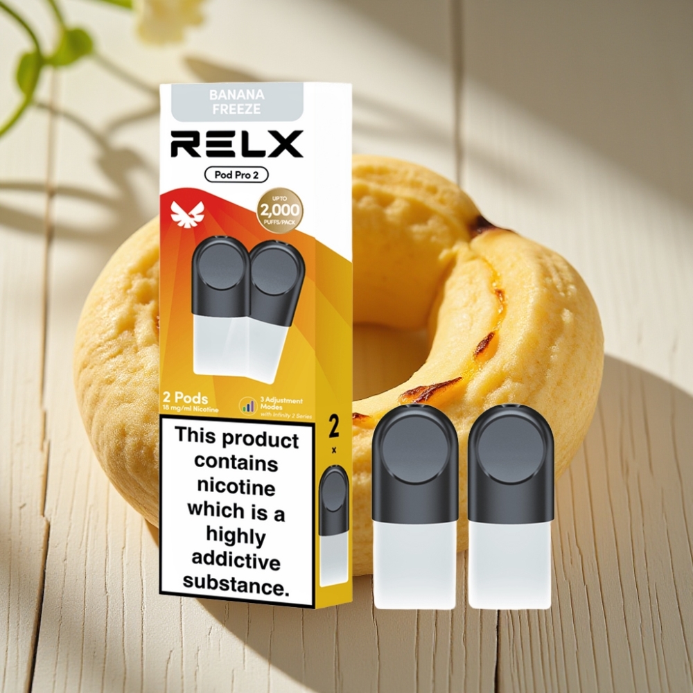 RELX Pod Pro 2 Επιδόρπιο-Μπανάνα Παγωμένο 1.8% 1.9ml