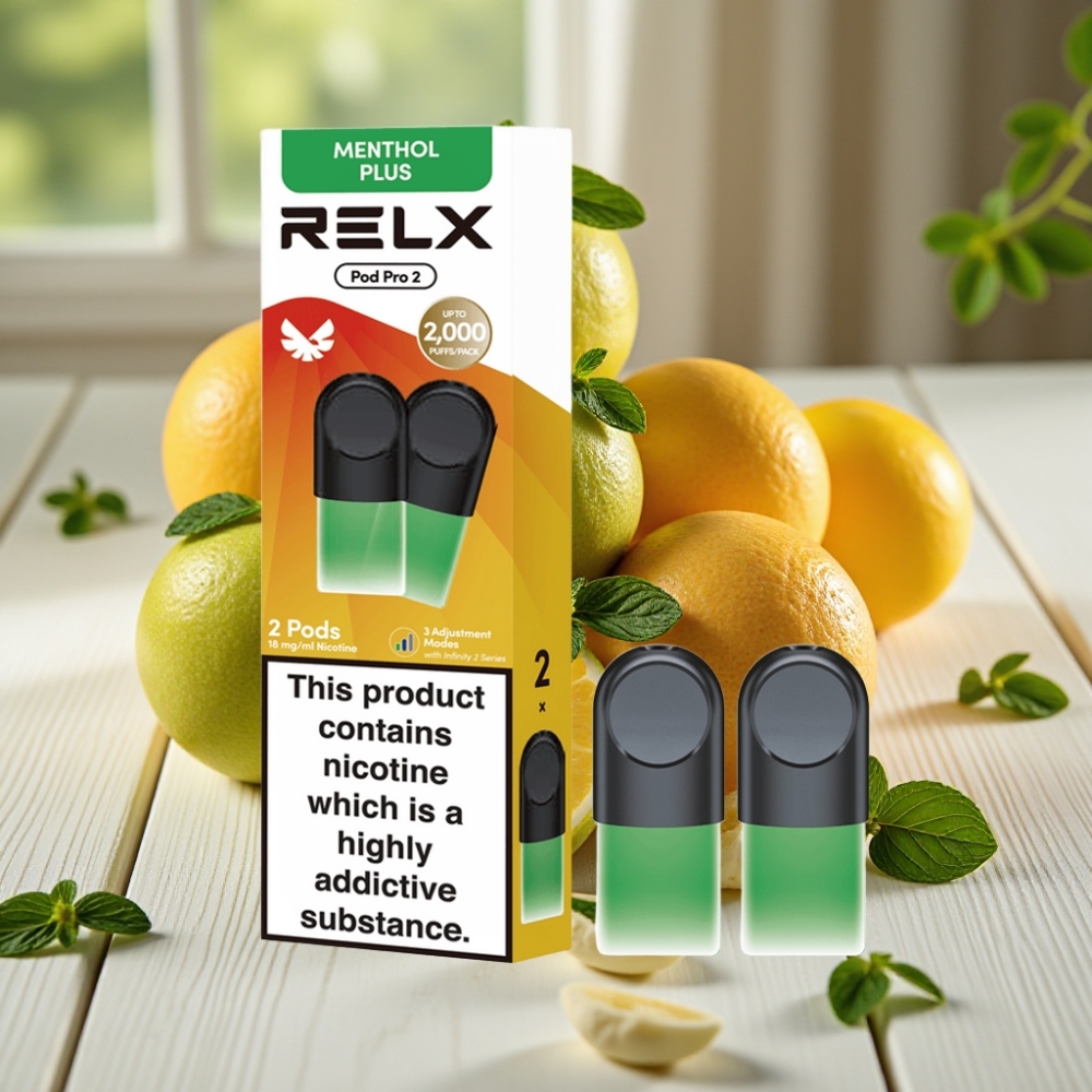 RELX Pod Pro 2 Διεύθυνση Ηλεκτρονικού Τσιγάρου Νικοτίνη 1,8% Μίντα-Μεντόλ Plus