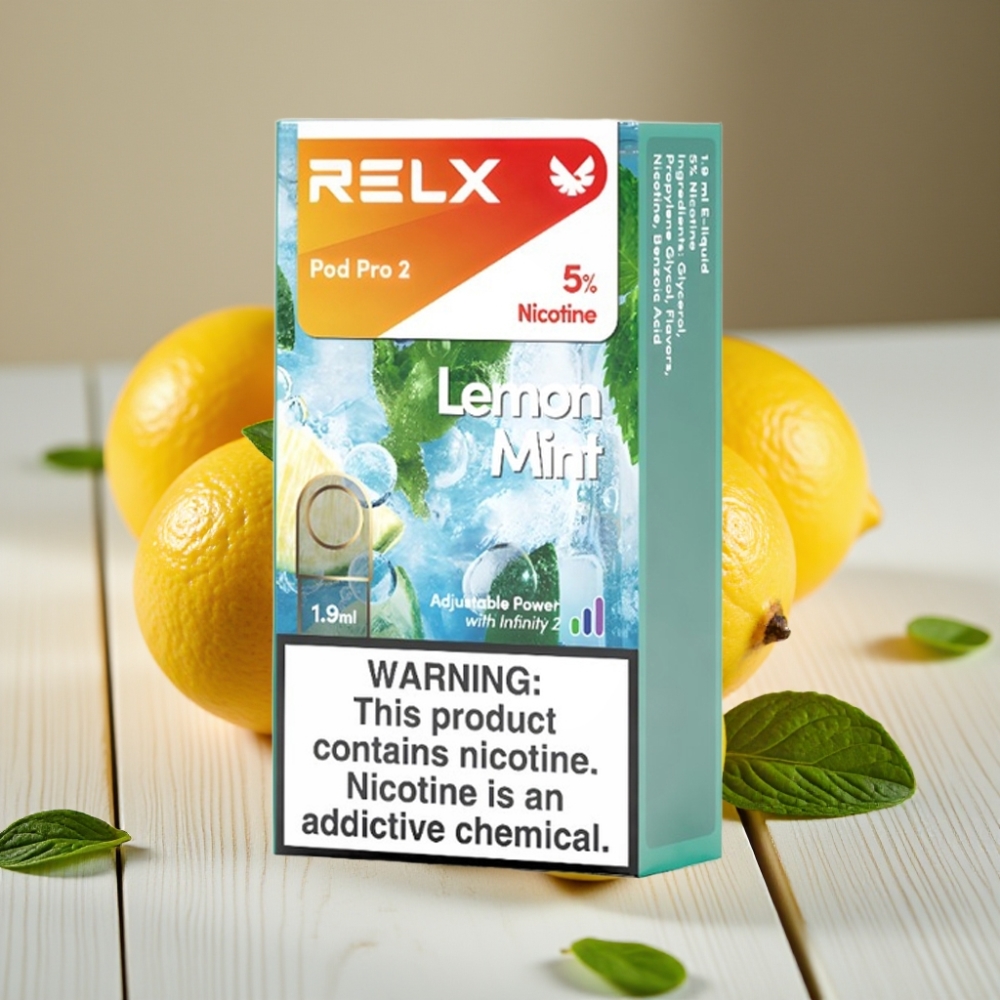RELX Pod Pro 2 Λεμον-Μέντα 5% 1.9ml 600 αναρροφές
