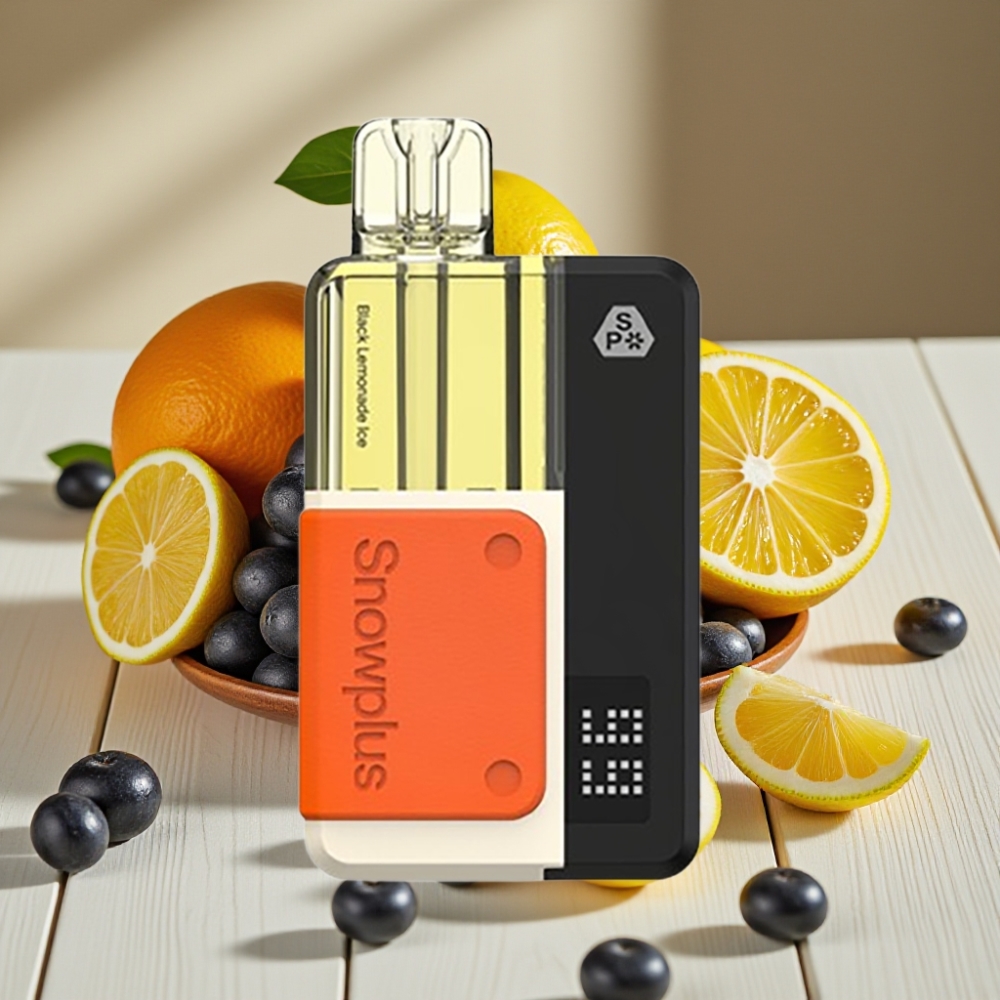 Snowplus Swift 5000 Puffs Prefilled Pod Kit Μαύρο Λεμονάδα Πάγος και