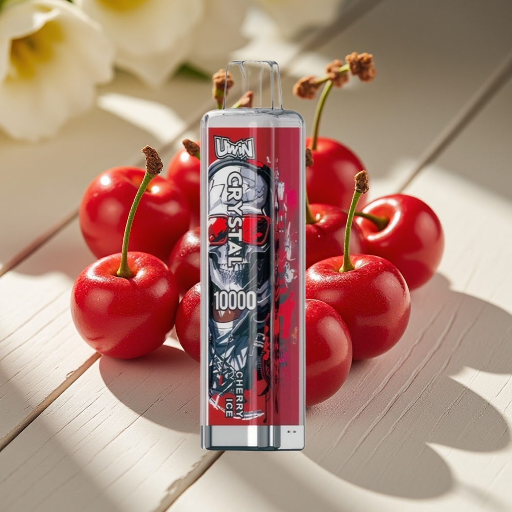 Uwin Crystal 10000 Ατμίσεις Disposable Vape Κερασιού Πάγου 18ml