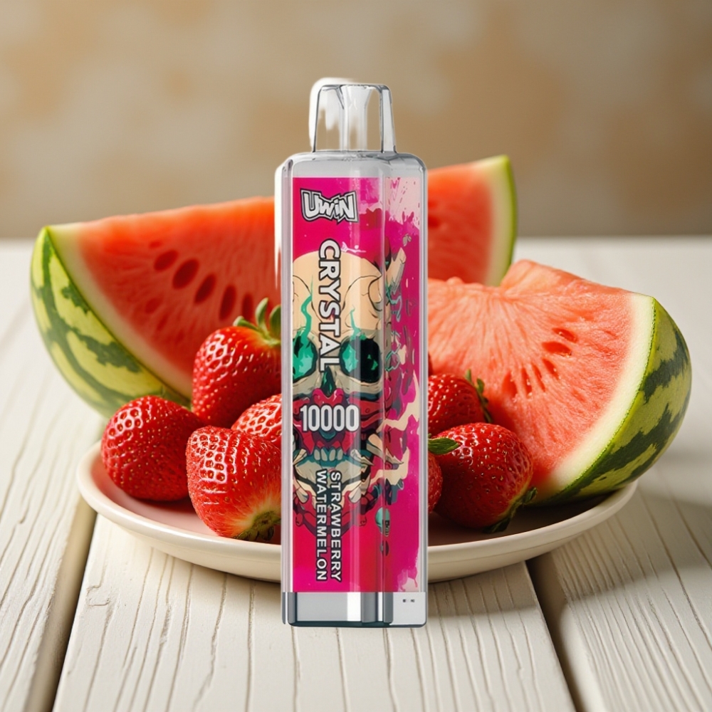 Uwin Crystal 10000 Puffs vape distributor Greece Αναψυκτικό Φράουλα Καρπούζι