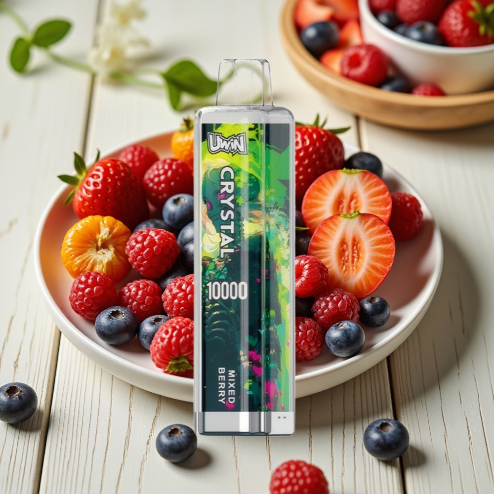 Uwin Crystal 10000 Puffs vape distributor Greece Αναψυκτικό Μικτό Μούρο