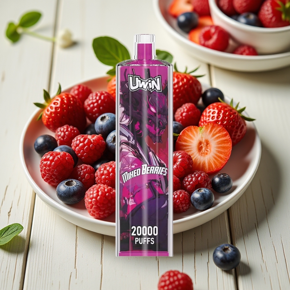 Uwin Shisha Hookah Crystal 20000 Puffs Μικτά Μούρα 22ml Mesh Coil