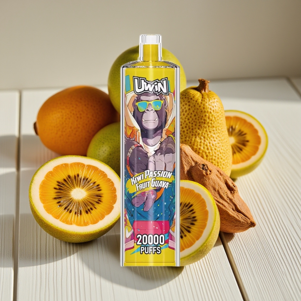 Uwin Shisha Hookah Crystal 20000 Puffs Κίβι Πάσιον Φρουτ Γκουάβα