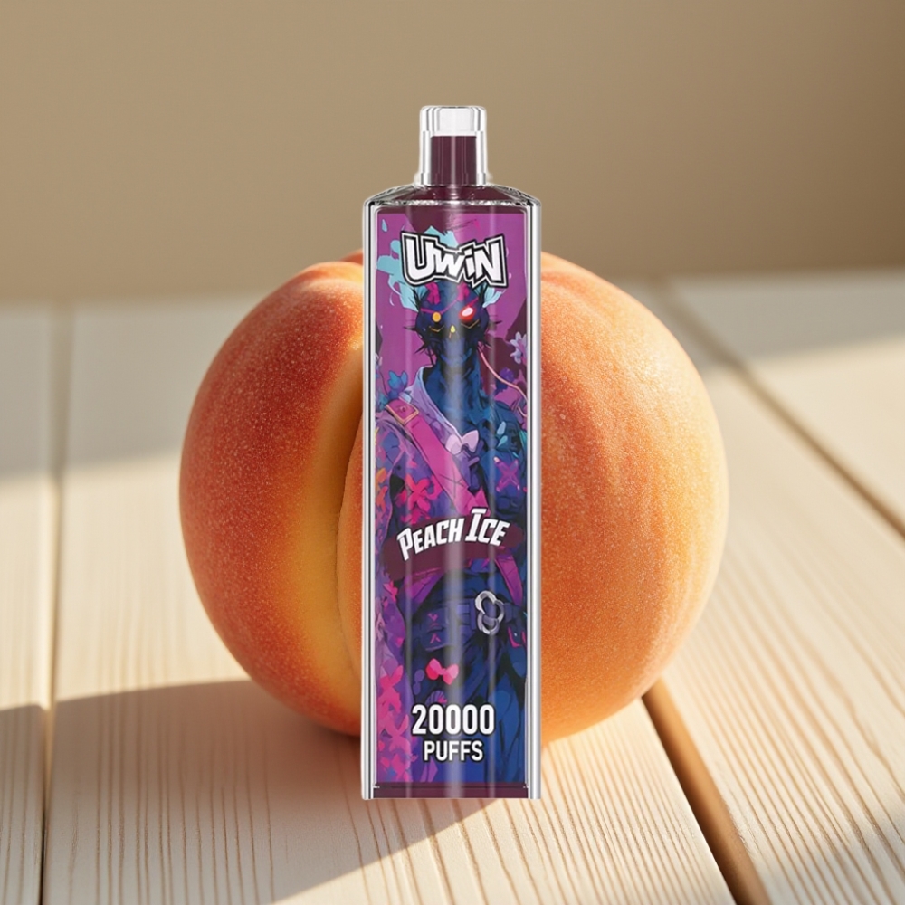 Uwin Shisha Hookah Crystal 20000 Puffs vape distributor Greece Ροδάκινο Πάγο 22ml