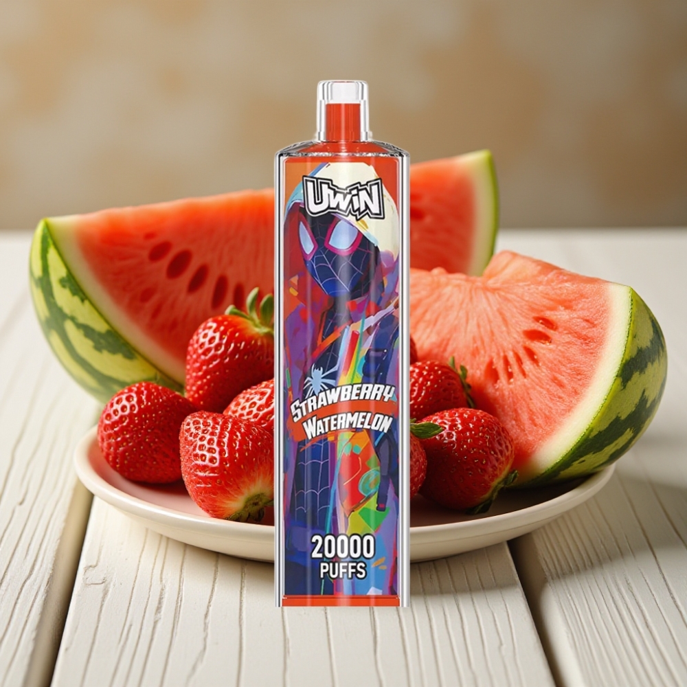 Uwin Shisha Hookah Crystal 20000 Puffs vape distributor Greece Φράουλα Καρπούζι