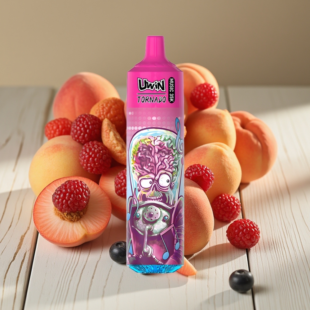 Uwin Tornado 35K Music Disposable Vape Ρόδινη Μούρα