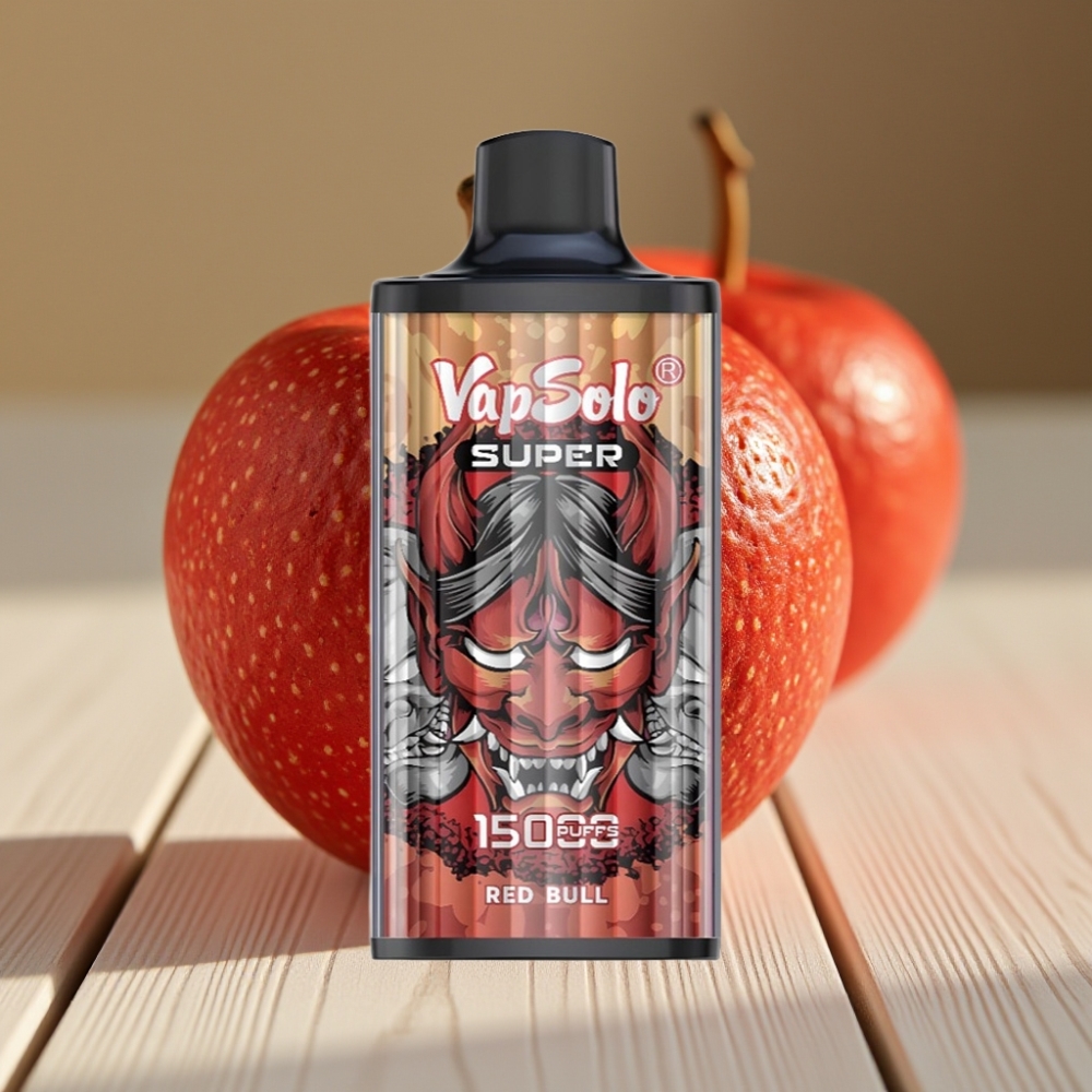 Vapsolo Super 15000 Puffs Εκτός Χρήσης Vape Κόκκινος Ταύρος 40ml