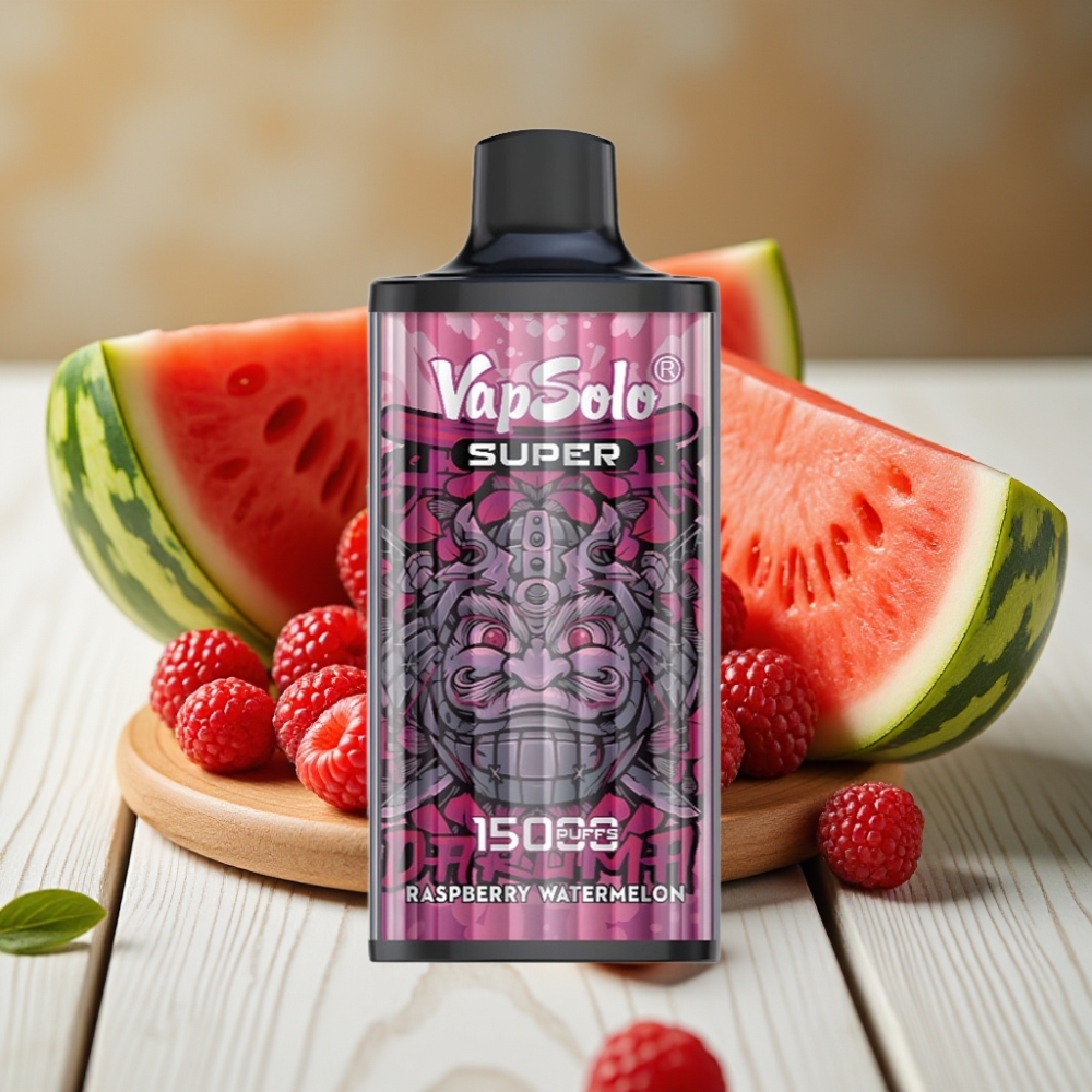 Vapsolo Super 15000 Puffs vape distributor Greece Αχλάδι Καρπούζι 40ml 850mAh