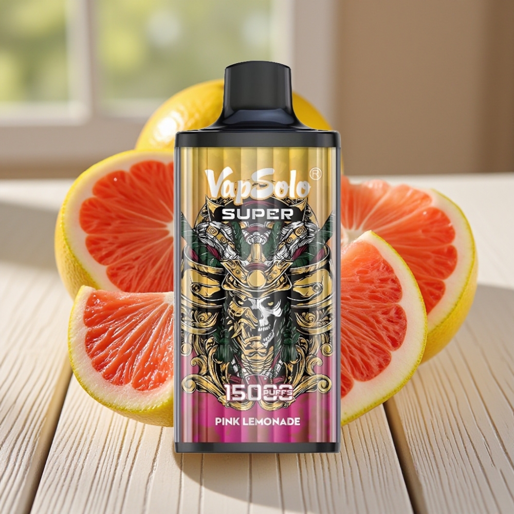 Vapsolo Super 15000 Puffs vape distributor Greece Υπερ Ροζ Λεμονάδα 40ml 850mAh
