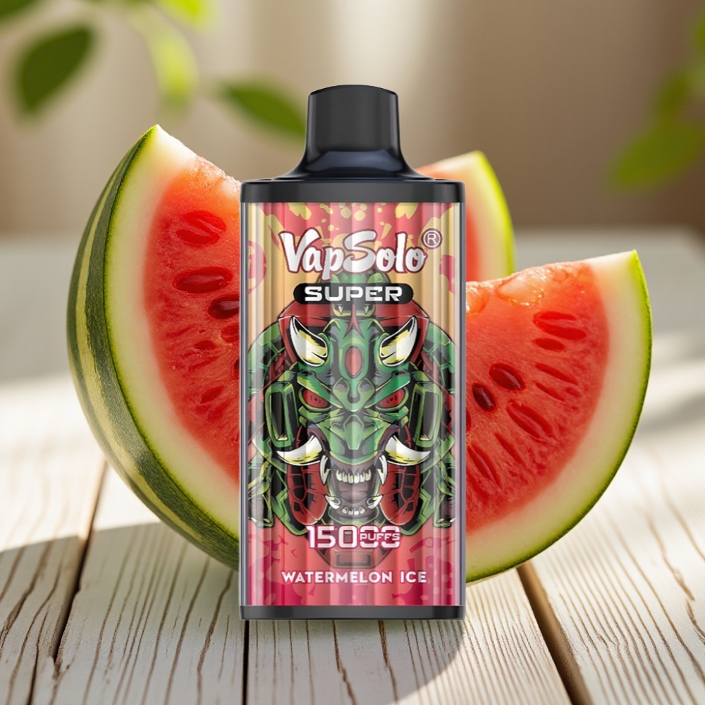 Vapsolo Super 15000 Puffs vape distributor Greece Αφή Γλυκιάς Καρπούζας 40ml 850mAh