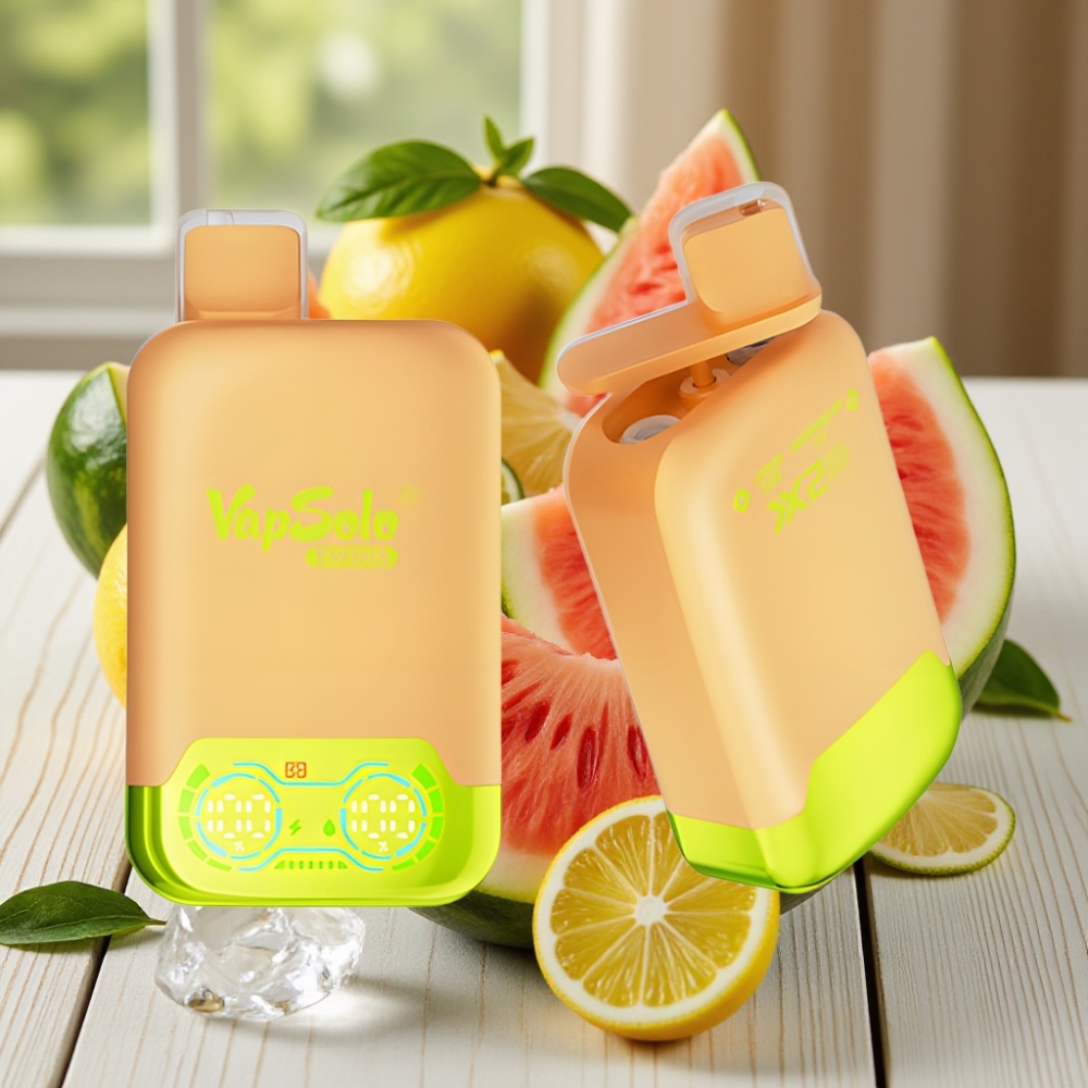 Vapsolo Twins 20000 Puffs Απορριπτόμενο Vape Λεμόνι Λάιμ & Καρπούζι Πάγο