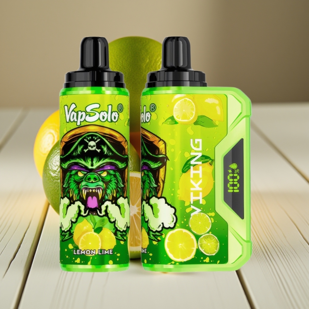 VapSolo VIKING 12000 Puffs vape distributor Greece Disposable Vape Λεμονι-Λαϊμα 22ml