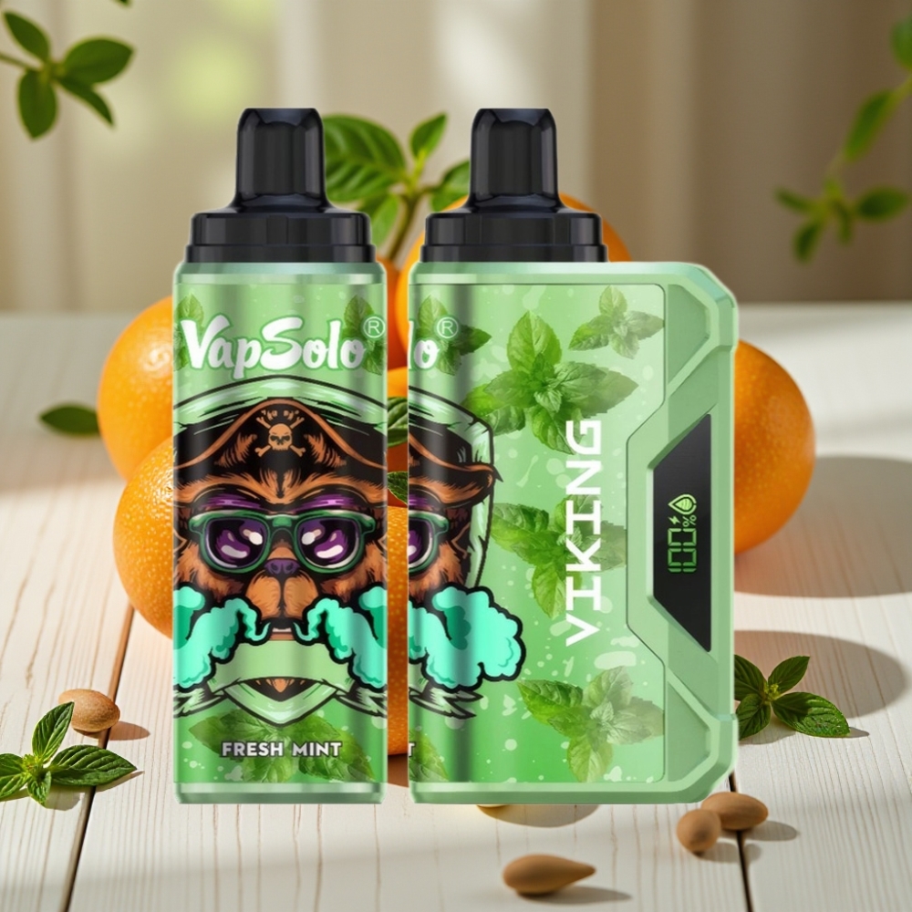VapSolo VIKING 12000 Αυτοκατευθυνόμενη Vape Φρέσκο Μέντα 22ml