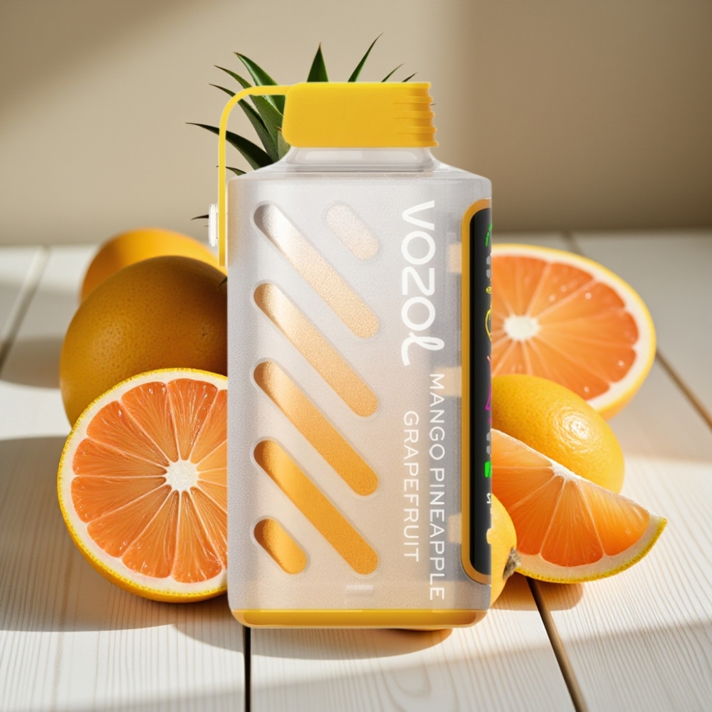 VOZOL Gear Power 20000 Puffs Disposable Vape Μάνγκο Ανανάς Γκρέιπφρουτ με S.i.L.C. Tech & Dual Mesh Coil