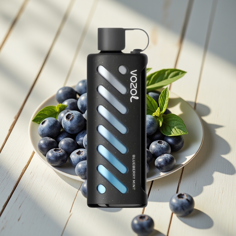 VOZOL Gear Shisha 25000 Puffs Disposable Vape Μπλε Βατόμουρο Μέντα Dual Mesh