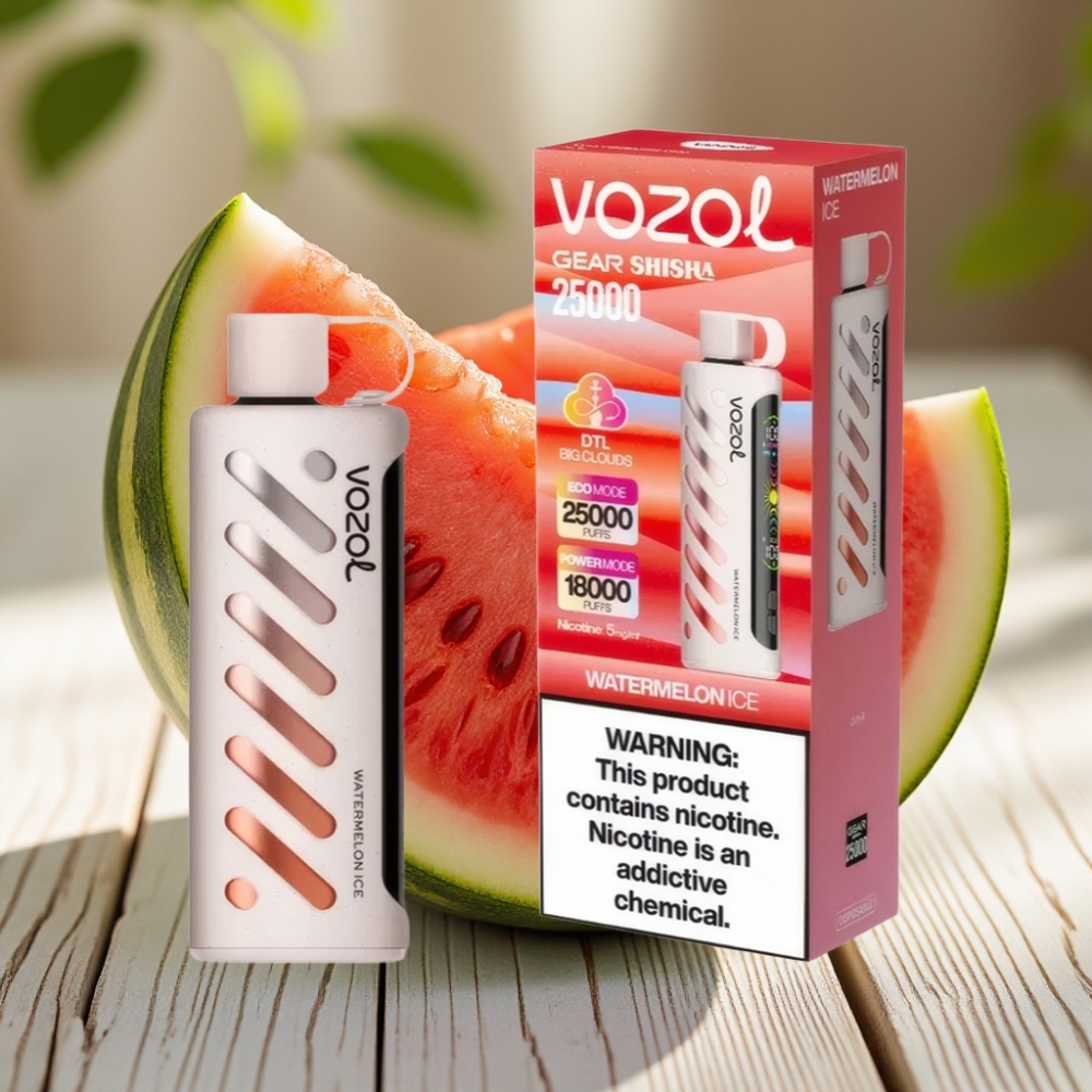 VOZOL Gear Shisha 25000 Puffs Αναψυκτικό Καρπούζι με Dual Mesh Dual Modes
