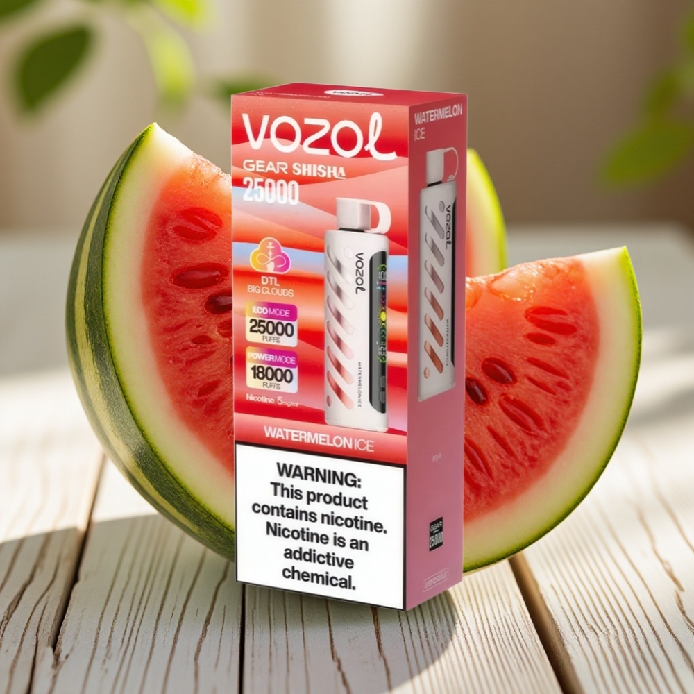 VOZOL Gear Shisha 25000 Puffs Αναψυκτικό Καρπούζι με Dual Mesh Dual Modes