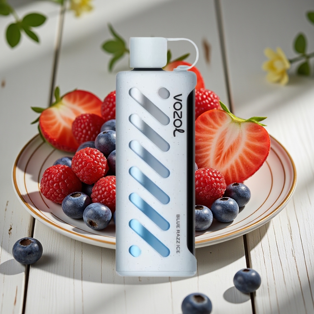 VOZOL Gear Shisha 25000 Puffs Μπλε Razz Πάγος Disposable Vape S.i.L.C Tech
