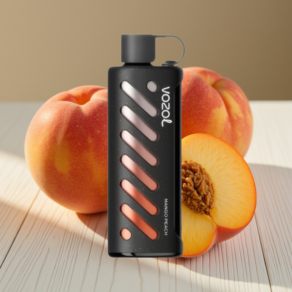 VOZOL Gear Shisha 25000 Puffs Απορριπτέο Vape Μάνγκο Ροδάκινο και Dual Mesh