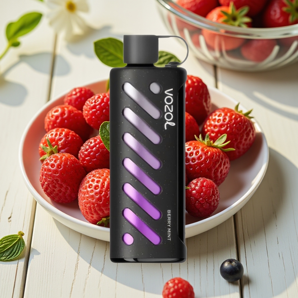 VOZOL Gear Shisha 25000 Puffs vape distributor Greece Διεπαφή Μπέρι Μέντα Dual Mesh