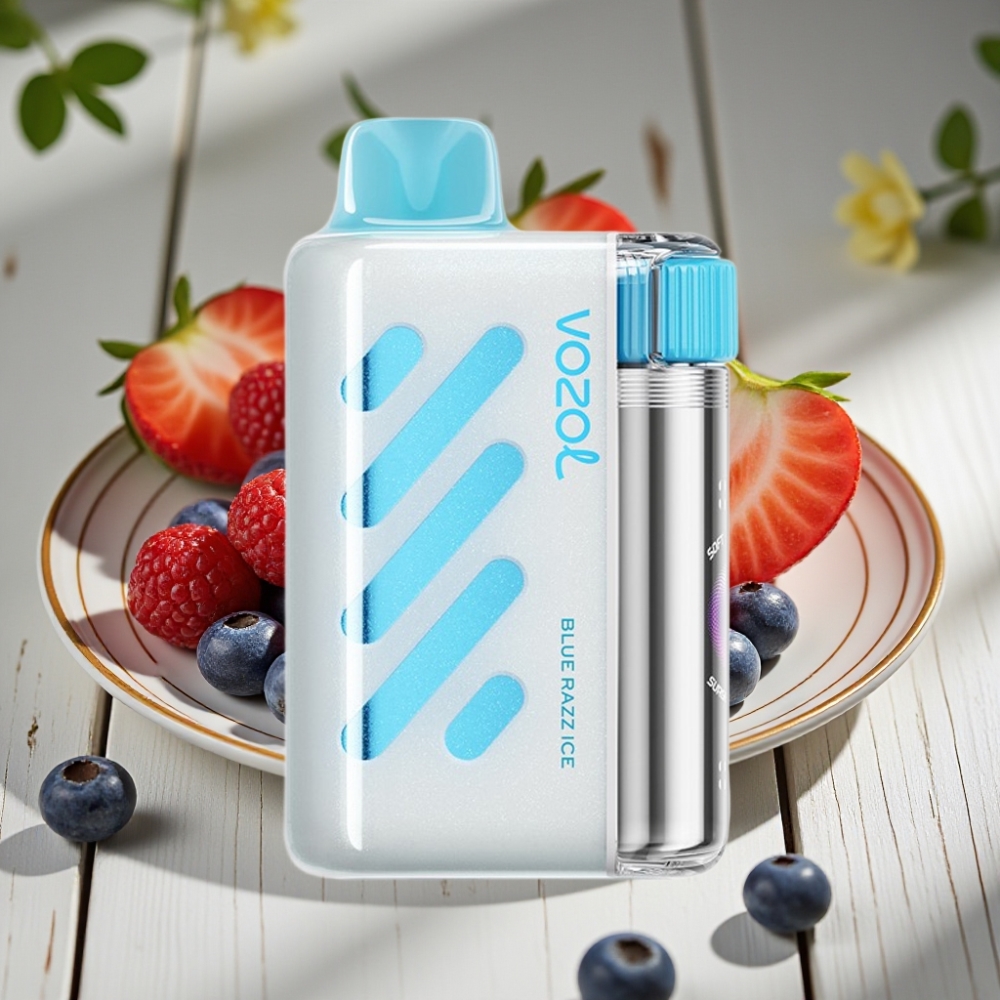 VOZOL VISTA 40000 Puffs Αναπληρωμένο Vape Μπλε Razz Πάγος με S.i.L.C