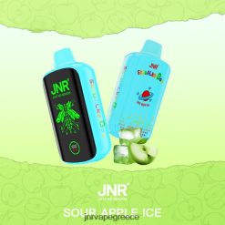 ξινός πάγος μήλου - JNR vape review - P4L86N43 JNR SKYWALKER κουτί