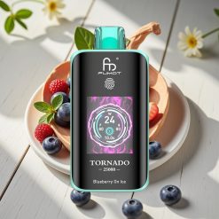 Fumot Tornado 25000 Puffs Disposable Vape Μπλε Βατόμουρο Στο Πάγο με HD Screen & 700mAh Battery