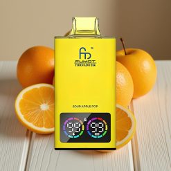 Fumot Tornado 35000 Disposable Vape Ξινόμηλο Ποπ με Dual Mesh Coil και RGB Lights