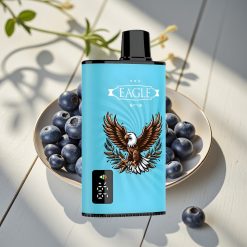 JNR EAGLE Smart 23000 Puffs Disposable Vape Μπλε Μούρο Πάγος με Ψηφιακή Οθόνη & 1.0ohm Mesh Coil
