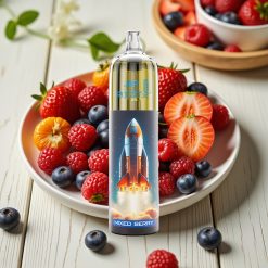 JNR Rocket-X 12400 Puffs Disposable Vape Μικτό Μούρο με ρυθμιζόμενη ροή αέρα και RGB φώτα