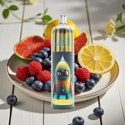 JNR Rocket-X 12400 Puffs Disposable Vape Μπλε Ραζ Λεμονάδα με Adjustable Airflow & RGB Lights