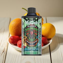 Vapsolo Super 15000 Puffs vape distributor Greece Φράουλα Κιβί
