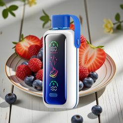 VOZOL Star 20000 Puffs Αδιάσπαστο Vape Μπλε Razz Πάγος με 2.2" HD καθρέφτη οθόνη και Dual mesh